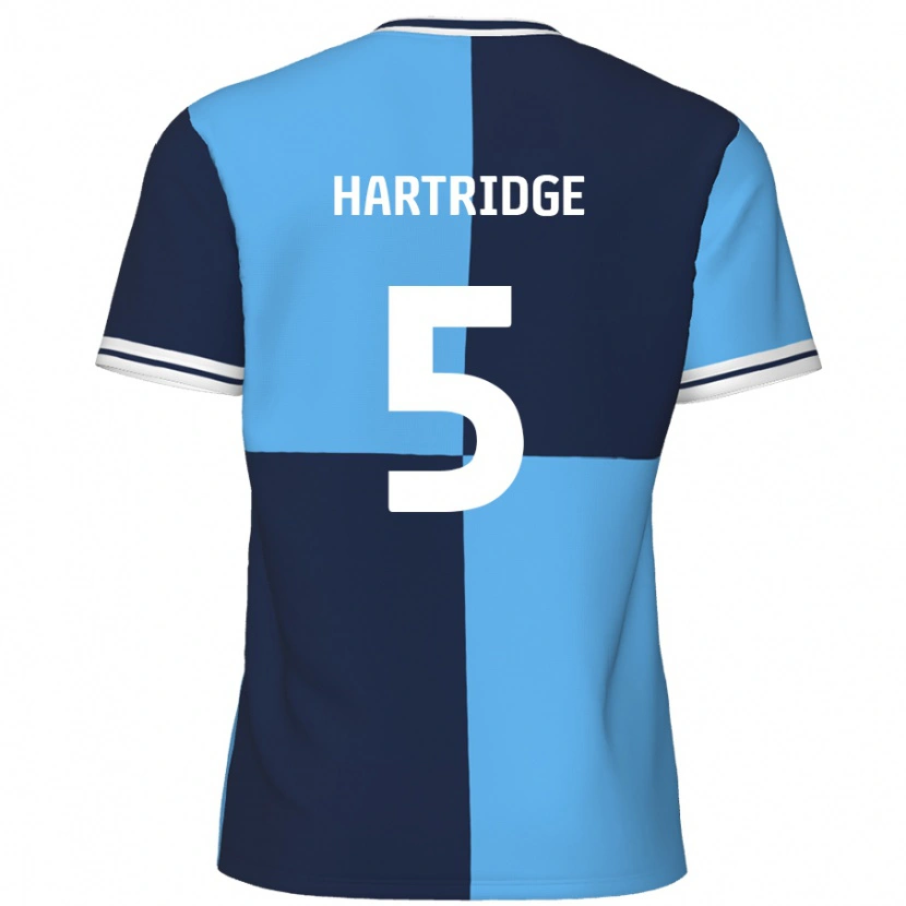 Danxen Kid Alex Hartridge #5 Sky Blue Dark Blue Home Jersey 2024/25 T-Shirt