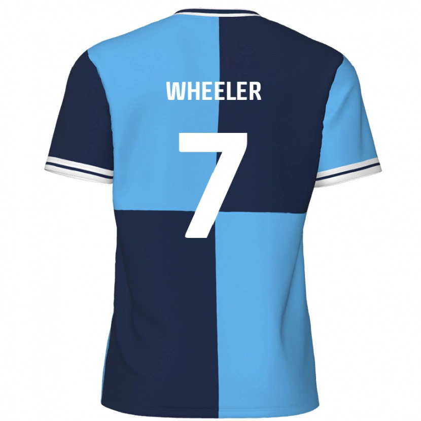 Danxen Kid David Wheeler #7 Sky Blue Dark Blue Home Jersey 2024/25 T-Shirt