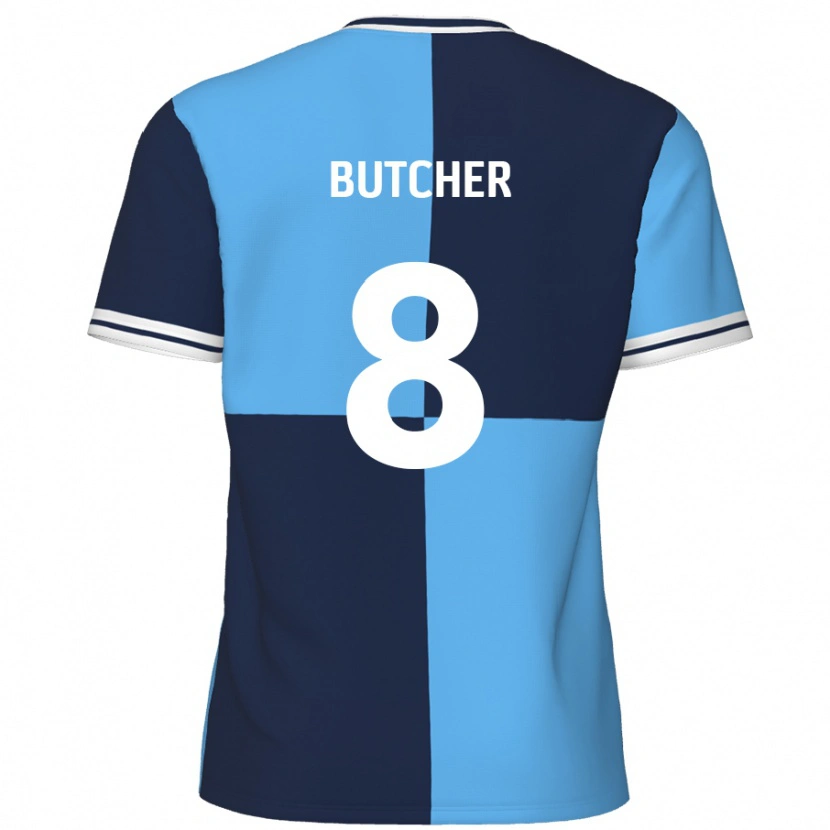 Danxen Kid Matt Butcher #8 Sky Blue Dark Blue Home Jersey 2024/25 T-Shirt