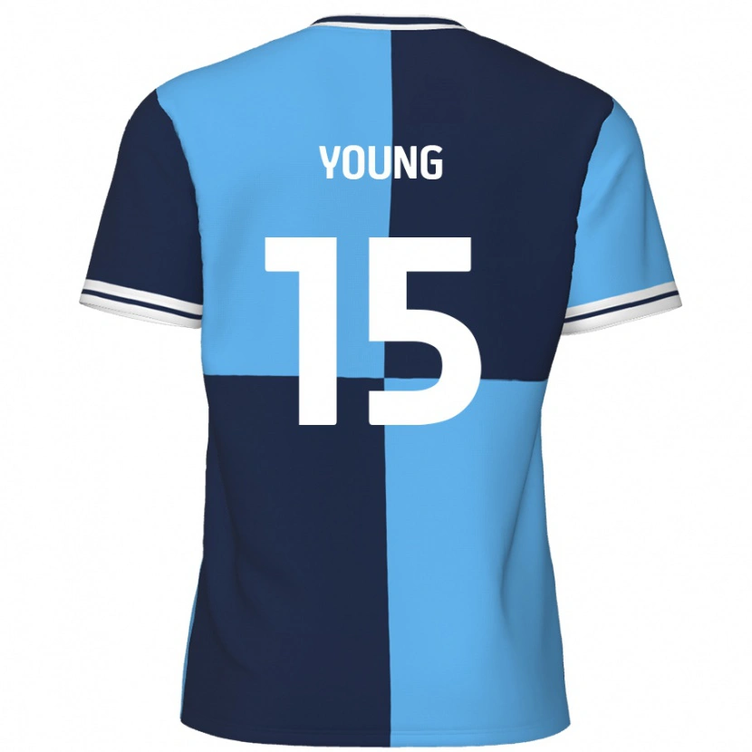 Danxen Kid Jack Young #15 Sky Blue Dark Blue Home Jersey 2024/25 T-Shirt