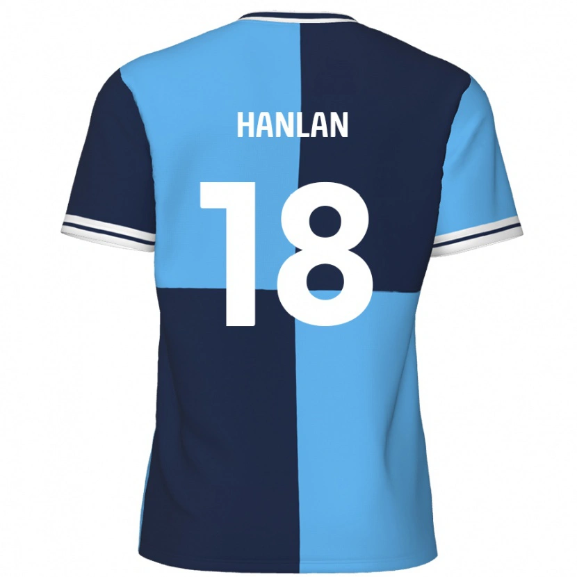 Danxen Kid Brandon Hanlan #18 Sky Blue Dark Blue Home Jersey 2024/25 T-Shirt