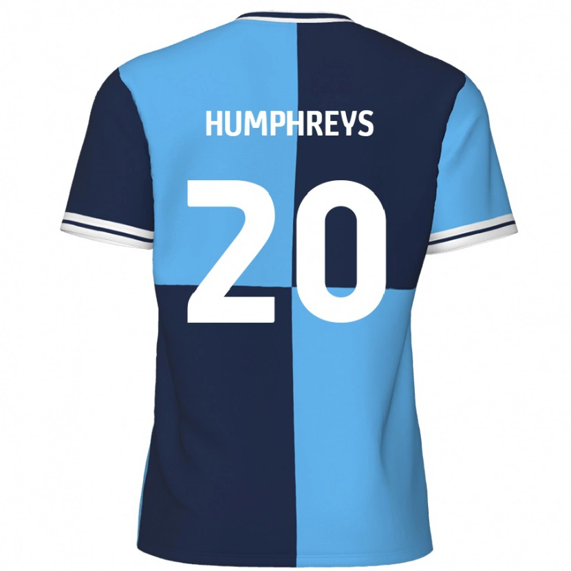 Danxen Kid Cameron Humphreys #20 Sky Blue Dark Blue Home Jersey 2024/25 T-Shirt