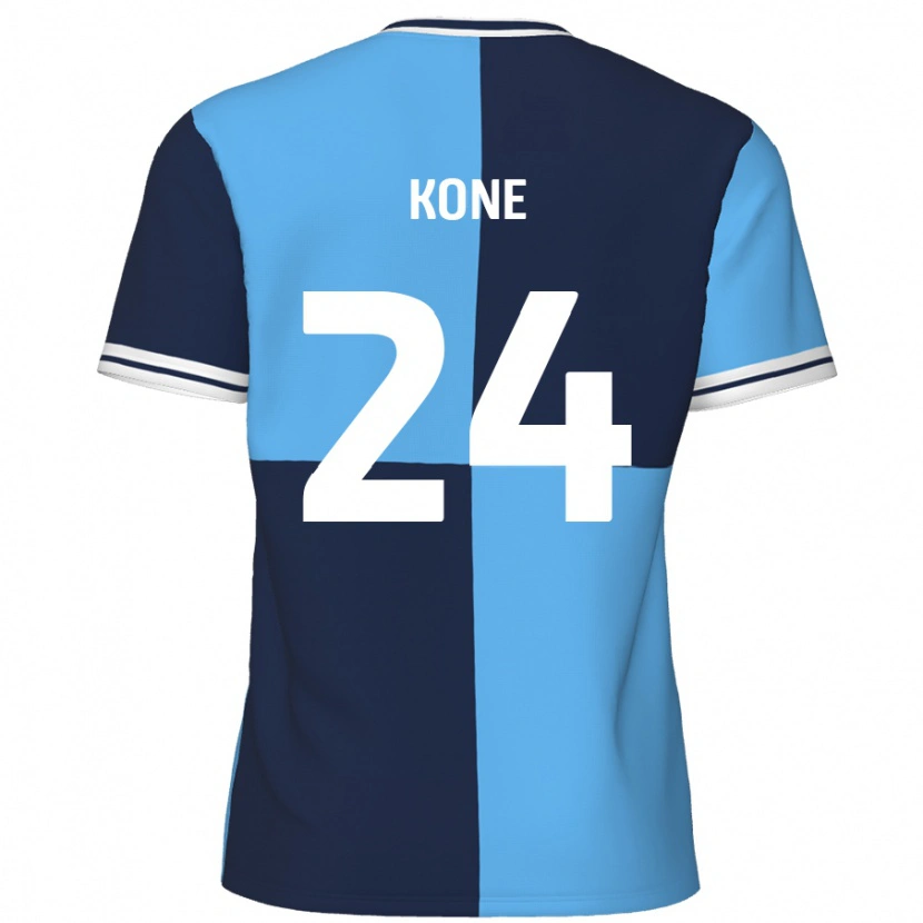 Danxen Kid Richard Kone #24 Sky Blue Dark Blue Home Jersey 2024/25 T-Shirt