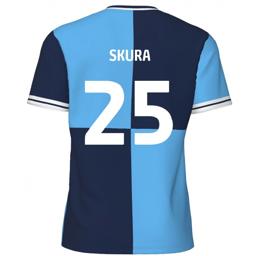 Danxen Kid Declan Skura #25 Sky Blue Dark Blue Home Jersey 2024/25 T-Shirt