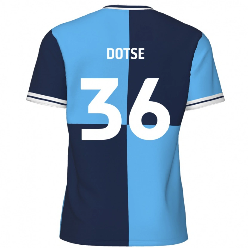 Danxen Kid Jahiem Dotse #36 Sky Blue Dark Blue Home Jersey 2024/25 T-Shirt