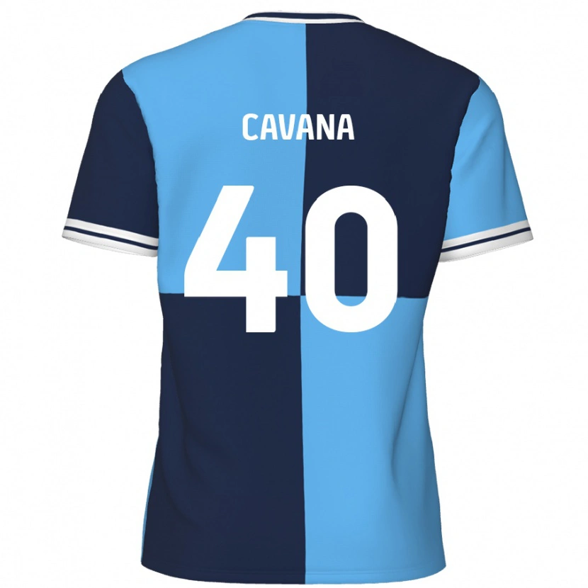 Danxen Kid Max Cavana #40 Sky Blue Dark Blue Home Jersey 2024/25 T-Shirt