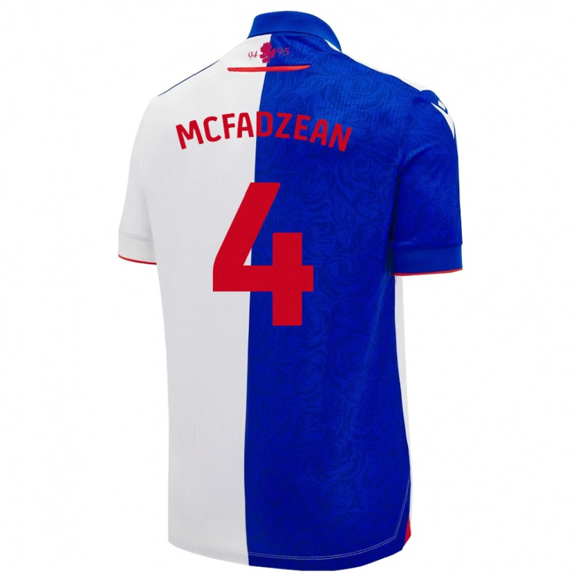 Danxen Kid Kyle Mcfadzean #4 Sky Blue White Home Jersey 2024/25 T-Shirt