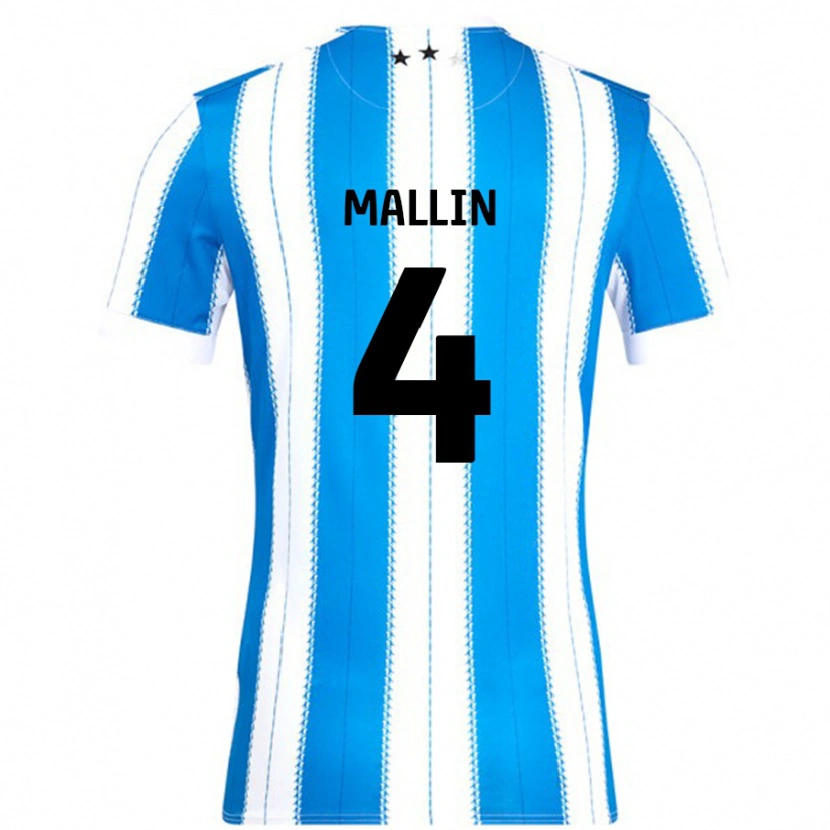 Danxen Kid Kate Mallin #4 Blue White Home Jersey 2024/25 T-Shirt