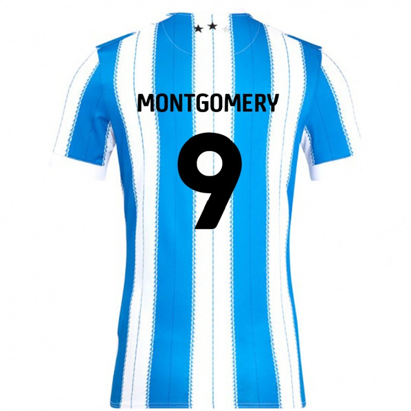 Danxen Kid Ria Montgomery #9 Blue White Home Jersey 2024/25 T-Shirt