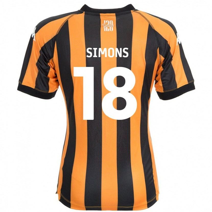 Danxen Kid Xavier Simons #18 Black Amber Home Jersey 2024/25 T-Shirt