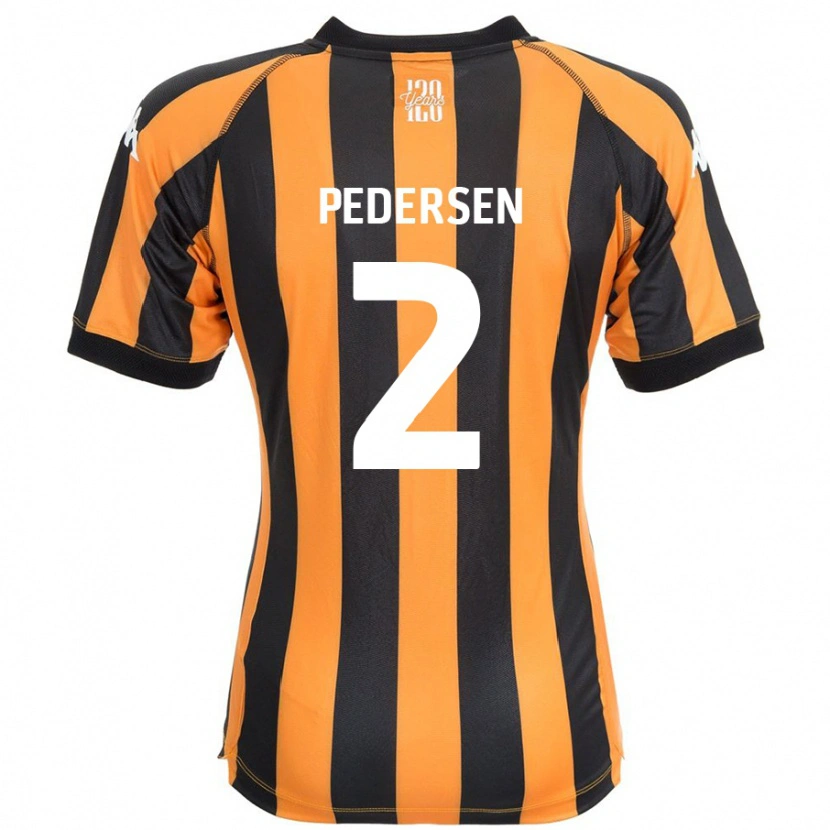 Danxen Kid Eden Pedersen #2 Black Amber Home Jersey 2024/25 T-Shirt