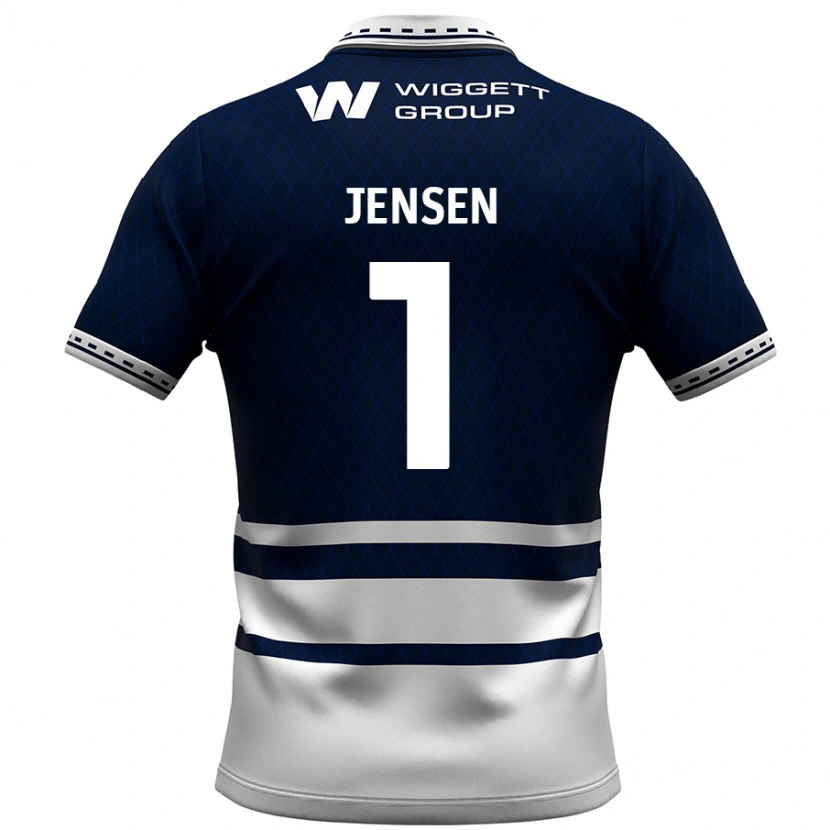 Danxen Kid Lukas Jensen #1 Navy Blue White Home Jersey 2024/25 T-Shirt