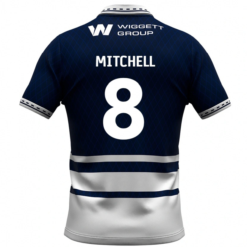 Danxen Kid Billy Mitchell #8 Navy Blue White Home Jersey 2024/25 T-Shirt