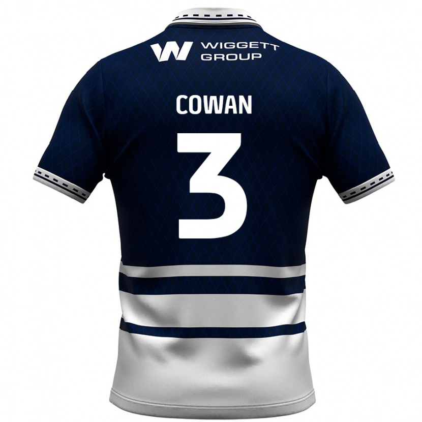 Danxen Kid Leanne Cowan #3 Navy Blue White Home Jersey 2024/25 T-Shirt