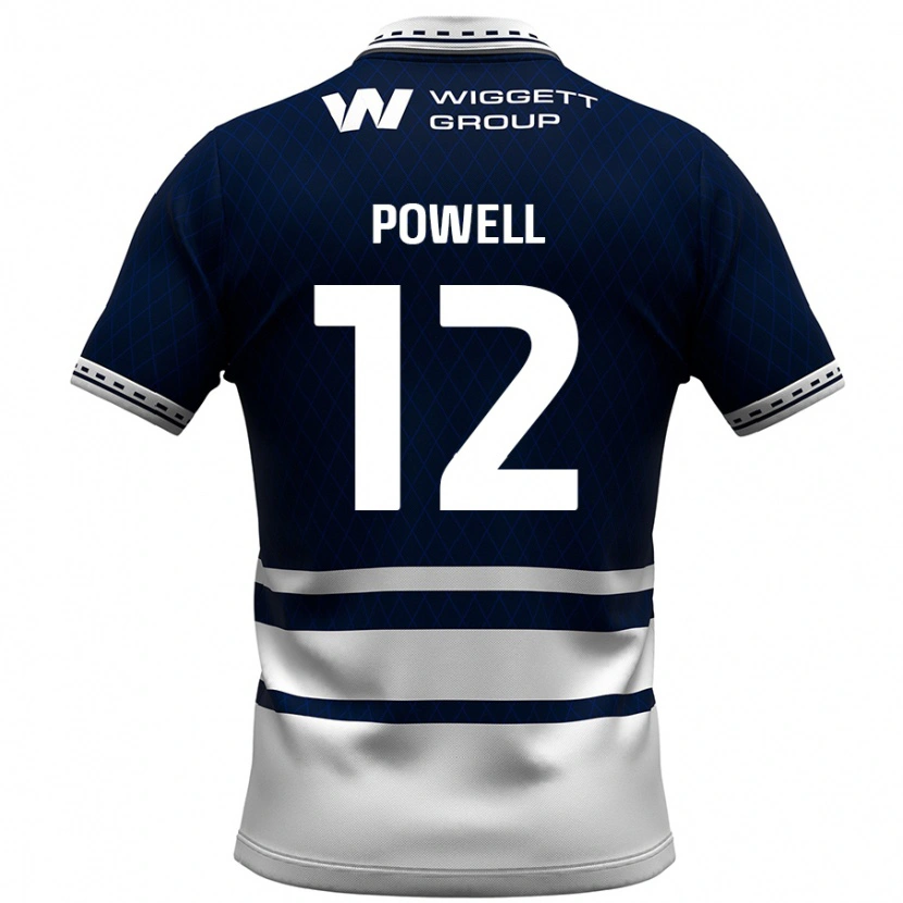 Danxen Kid Beth Powell #12 Navy Blue White Home Jersey 2024/25 T-Shirt