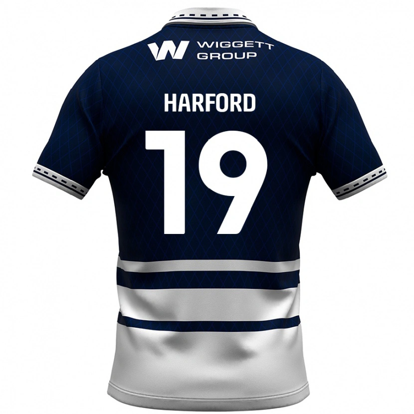 Danxen Kid Beth Harford #19 Navy Blue White Home Jersey 2024/25 T-Shirt