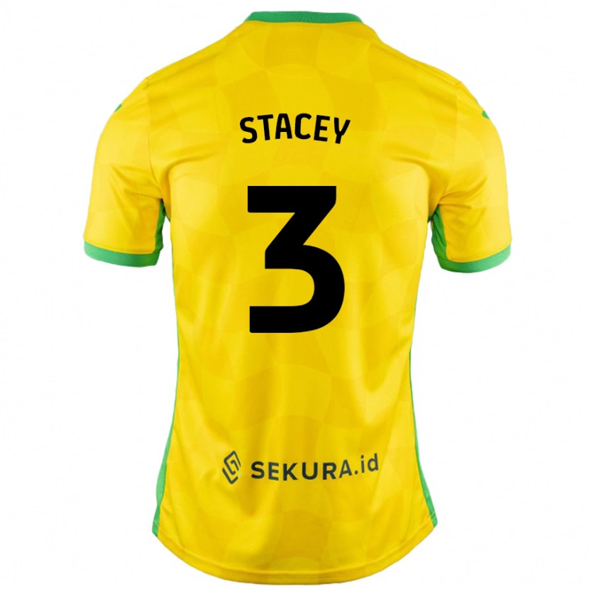 Danxen Kid Jack Stacey #3 Yellow Green Home Jersey 2024/25 T-Shirt