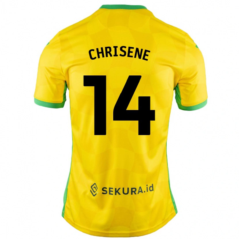 Danxen Kid Ben Chrisene #14 Yellow Green Home Jersey 2024/25 T-Shirt