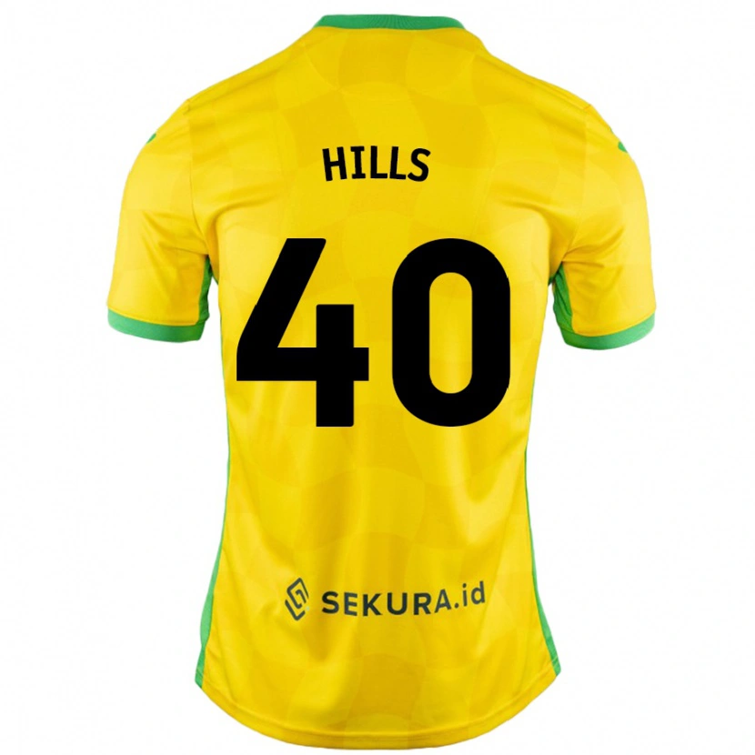 Danxen Kid Brad Hills #40 Yellow Green Home Jersey 2024/25 T-Shirt