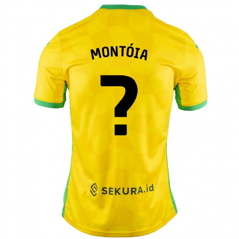 Danxen Kid Guilherme Montóia #0 Yellow Green Home Jersey 2024/25 T-Shirt