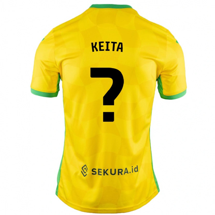 Danxen Kid Gabriel Keita #0 Yellow Green Home Jersey 2024/25 T-Shirt