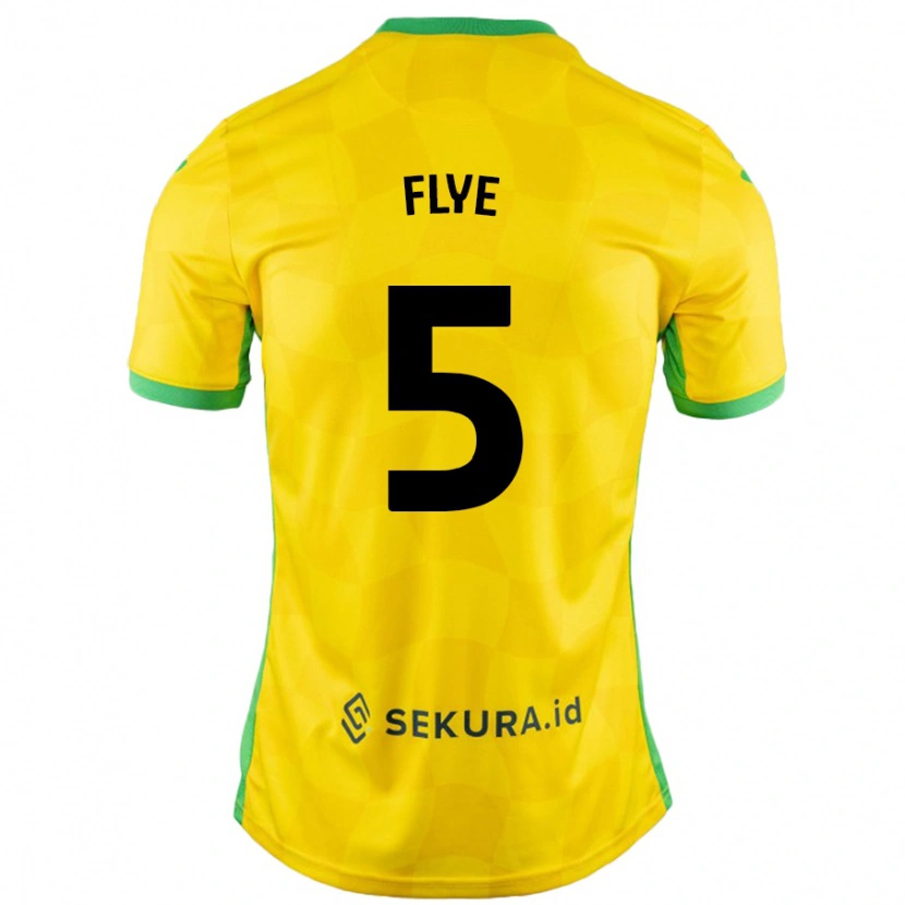 Danxen Kid Ceri Flye #5 Yellow Green Home Jersey 2024/25 T-Shirt