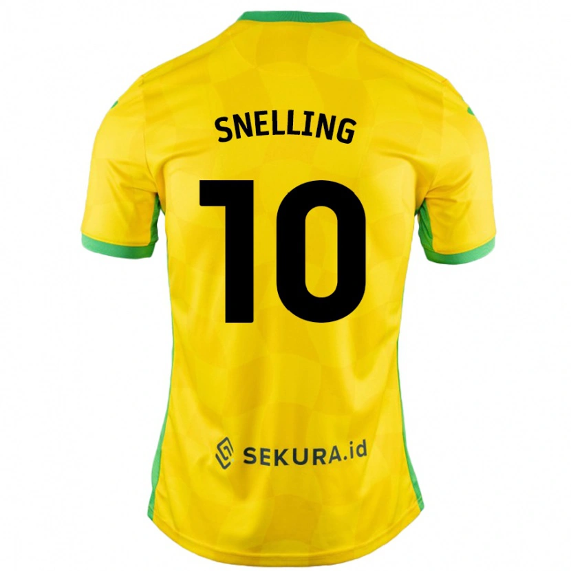 Danxen Kid Natasha Snelling #10 Yellow Green Home Jersey 2024/25 T-Shirt