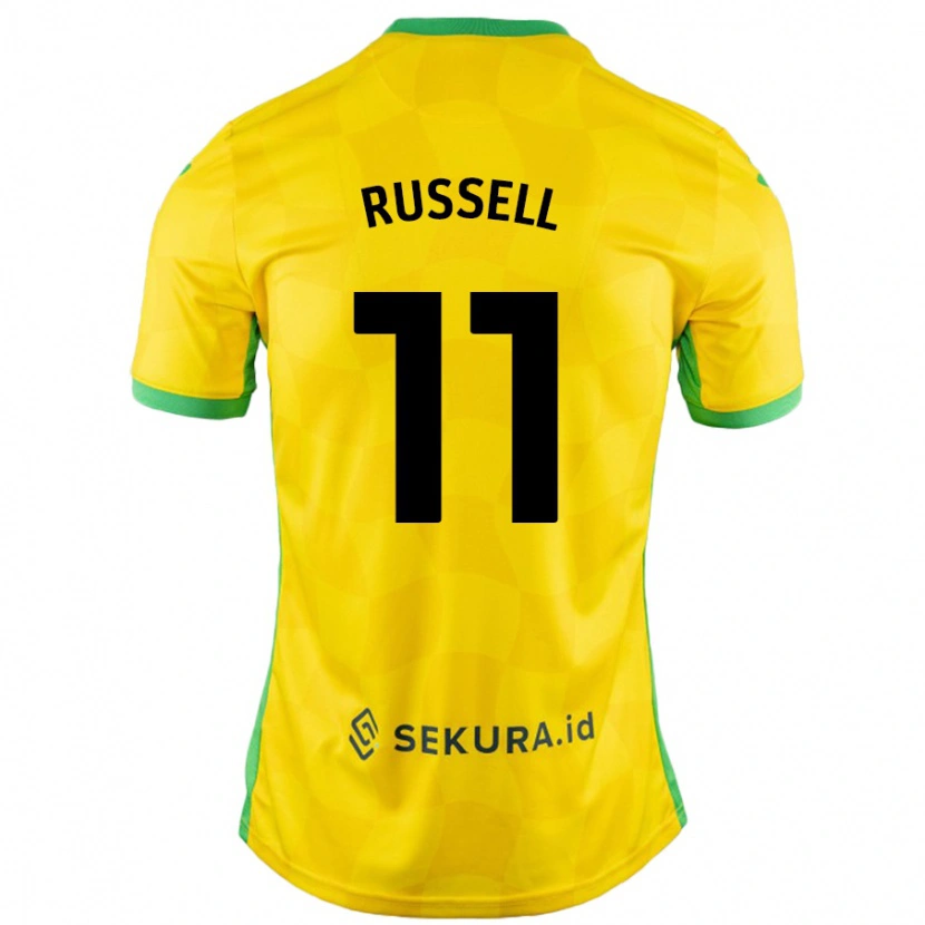 Danxen Kid Rebecca Russell #11 Yellow Green Home Jersey 2024/25 T-Shirt