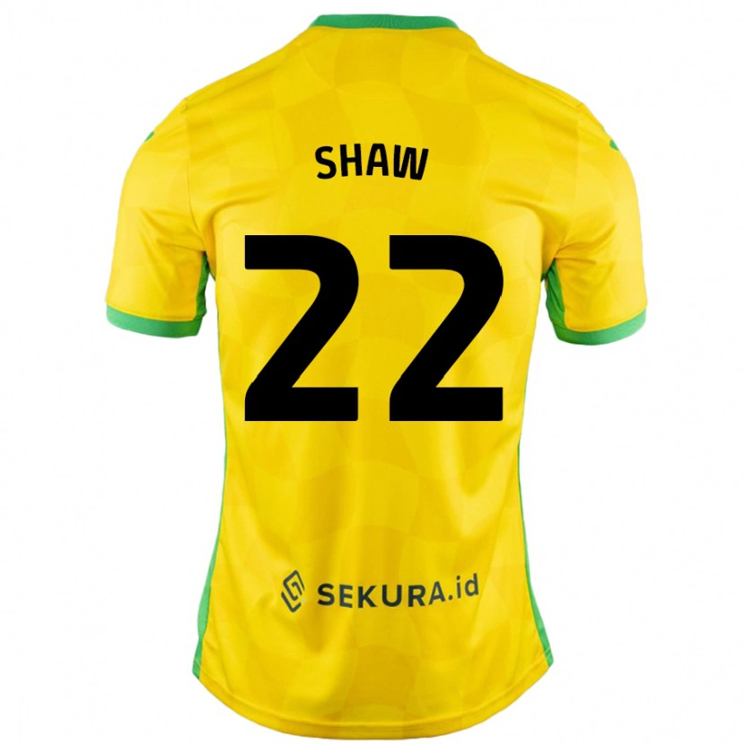 Danxen Kid Shannon Shaw #22 Yellow Green Home Jersey 2024/25 T-Shirt