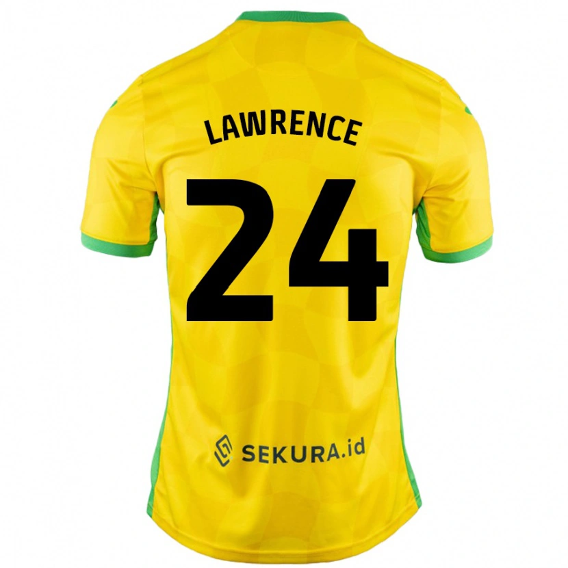 Danxen Kid Rachel Lawrence #24 Yellow Green Home Jersey 2024/25 T-Shirt