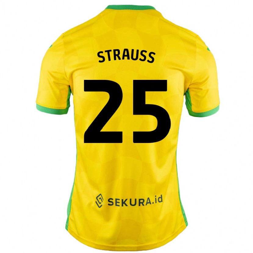 Danxen Kid Hope Strauss #25 Yellow Green Home Jersey 2024/25 T-Shirt