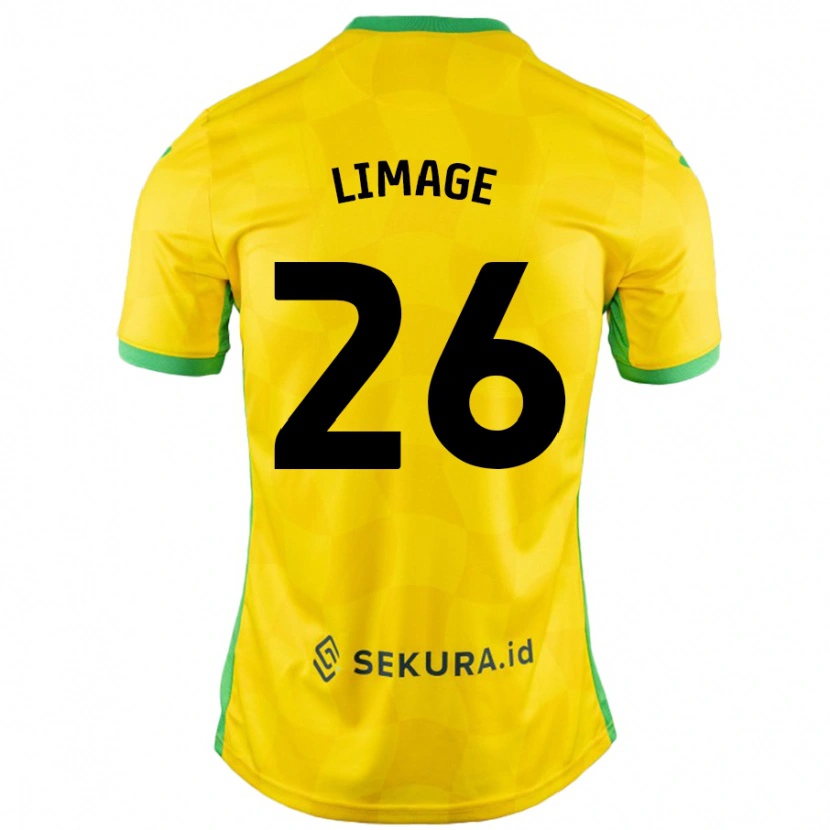 Danxen Kid Felicity Limage #26 Yellow Green Home Jersey 2024/25 T-Shirt