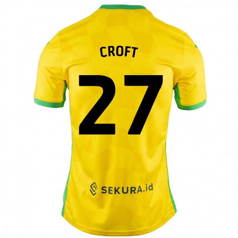 Danxen Kid Mary Croft #27 Yellow Green Home Jersey 2024/25 T-Shirt