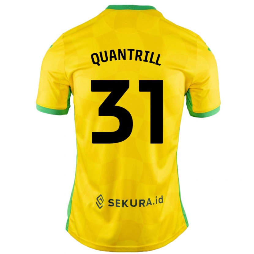 Danxen Kid Sarah Quantrill #31 Yellow Green Home Jersey 2024/25 T-Shirt