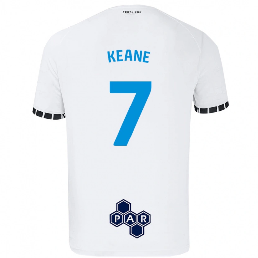 Danxen Kid Will Keane #7 White Home Jersey 2024/25 T-Shirt