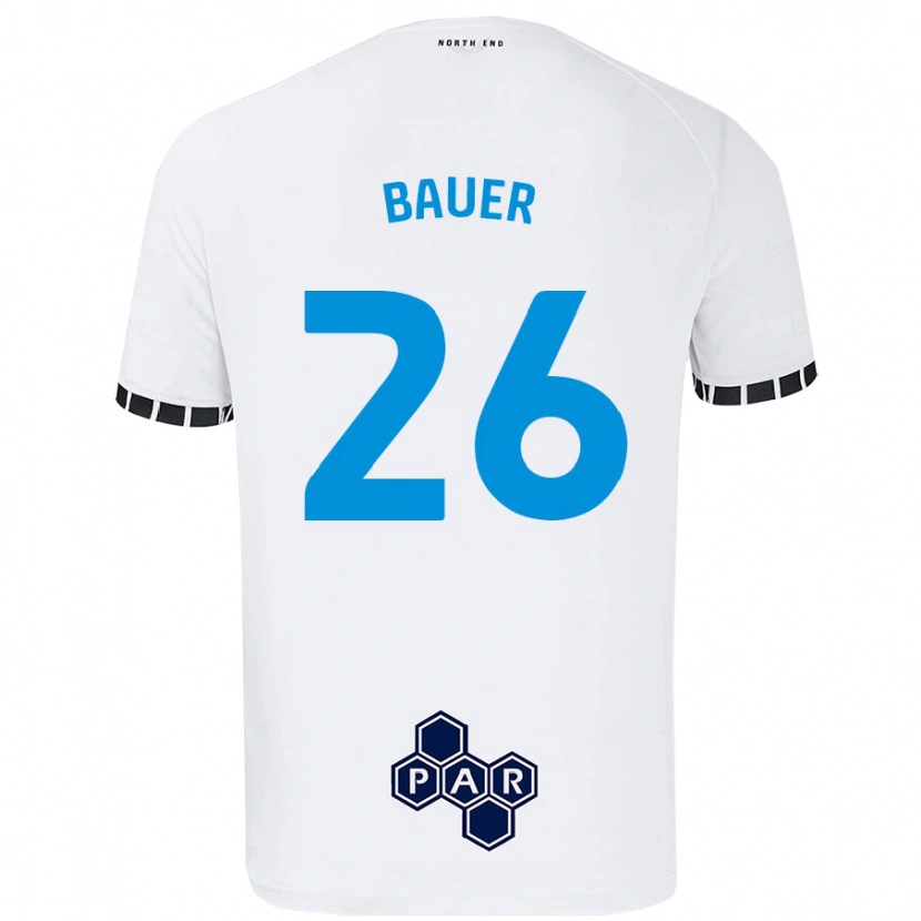 Danxen Kid Patrick Bauer #26 White Home Jersey 2024/25 T-Shirt