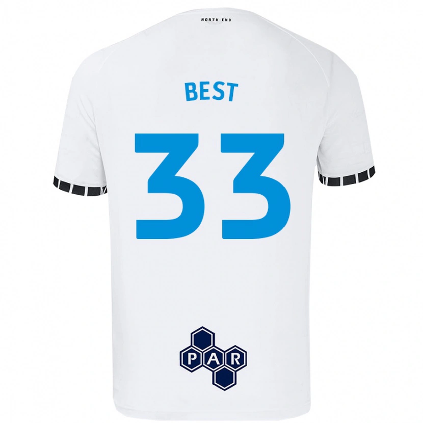 Danxen Kid Kian Best #33 White Home Jersey 2024/25 T-Shirt