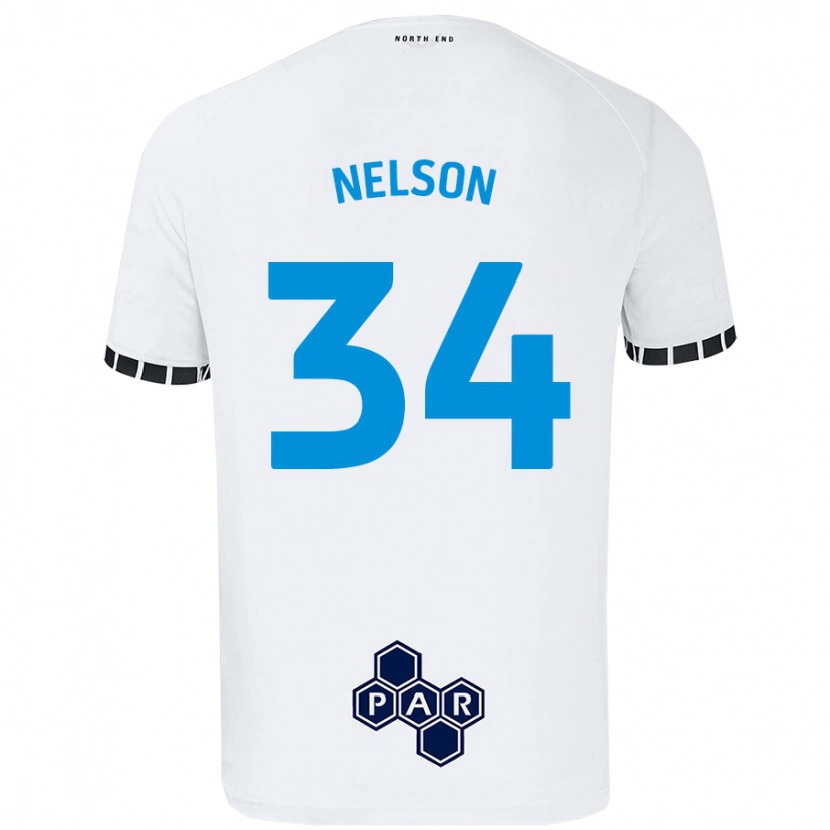 Danxen Kid Kitt Nelson #34 White Home Jersey 2024/25 T-Shirt