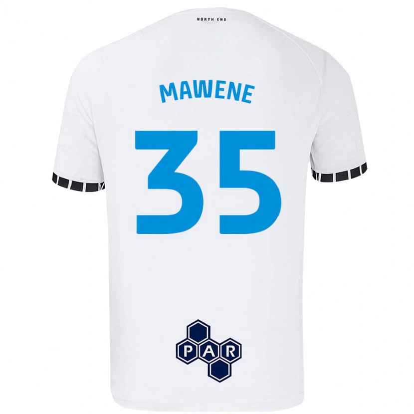 Danxen Kid Noah Mawene #35 White Home Jersey 2024/25 T-Shirt