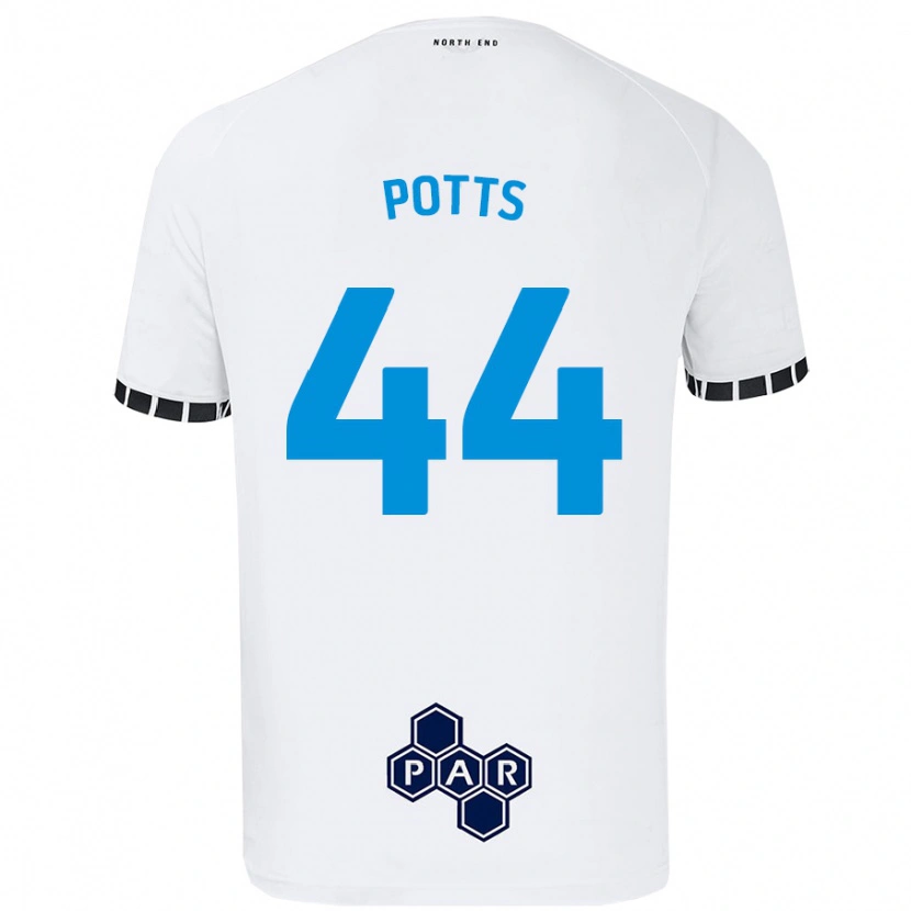 Danxen Kid Brad Potts #44 White Home Jersey 2024/25 T-Shirt