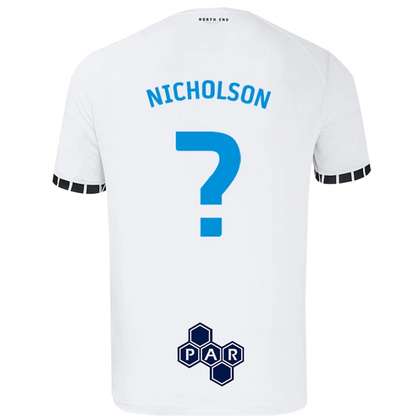 Danxen Kid Joseph Nicholson #0 White Home Jersey 2024/25 T-Shirt