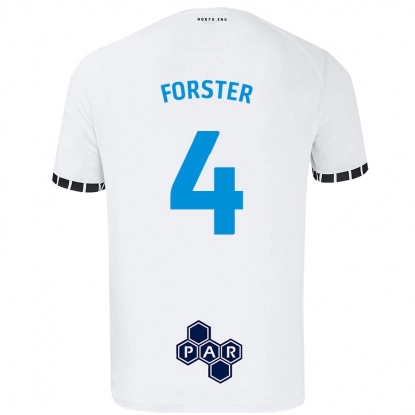 Danxen Kid Hannah Forster #4 White Home Jersey 2024/25 T-Shirt