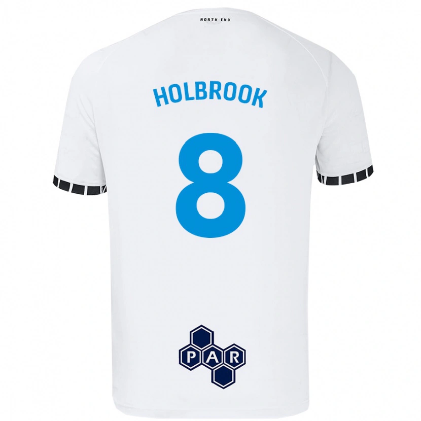 Danxen Kid Jess Holbrook #8 White Home Jersey 2024/25 T-Shirt