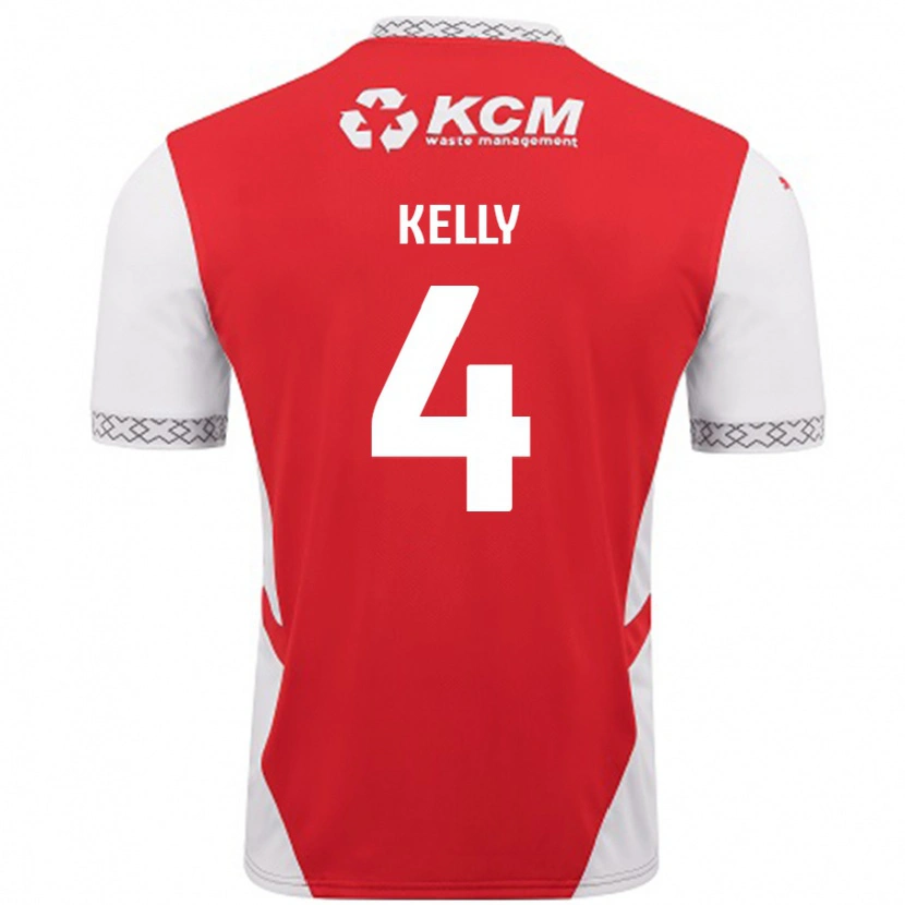 Danxen Kid Liam Kelly #4 Red White Home Jersey 2024/25 T-Shirt