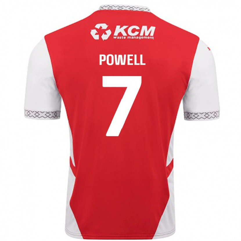 Danxen Kid Joe Powell #7 Red White Home Jersey 2024/25 T-Shirt