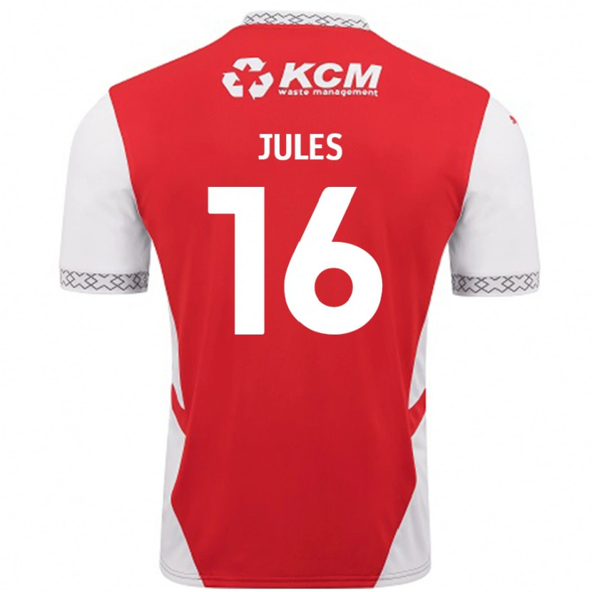 Danxen Kid Zak Jules #16 Red White Home Jersey 2024/25 T-Shirt