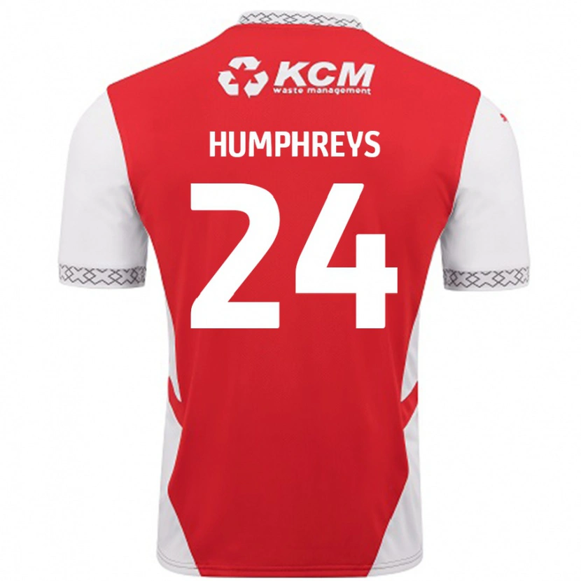 Danxen Kid Cameron Humphreys #24 Red White Home Jersey 2024/25 T-Shirt