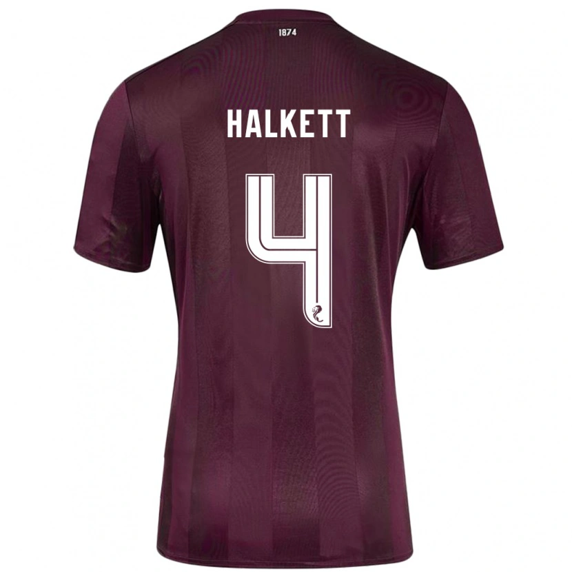 Danxen Kid Craig Halkett #4 Burgundy Home Jersey 2024/25 T-Shirt