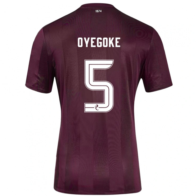 Danxen Kid Daniel Oyegoke #5 Burgundy Home Jersey 2024/25 T-Shirt