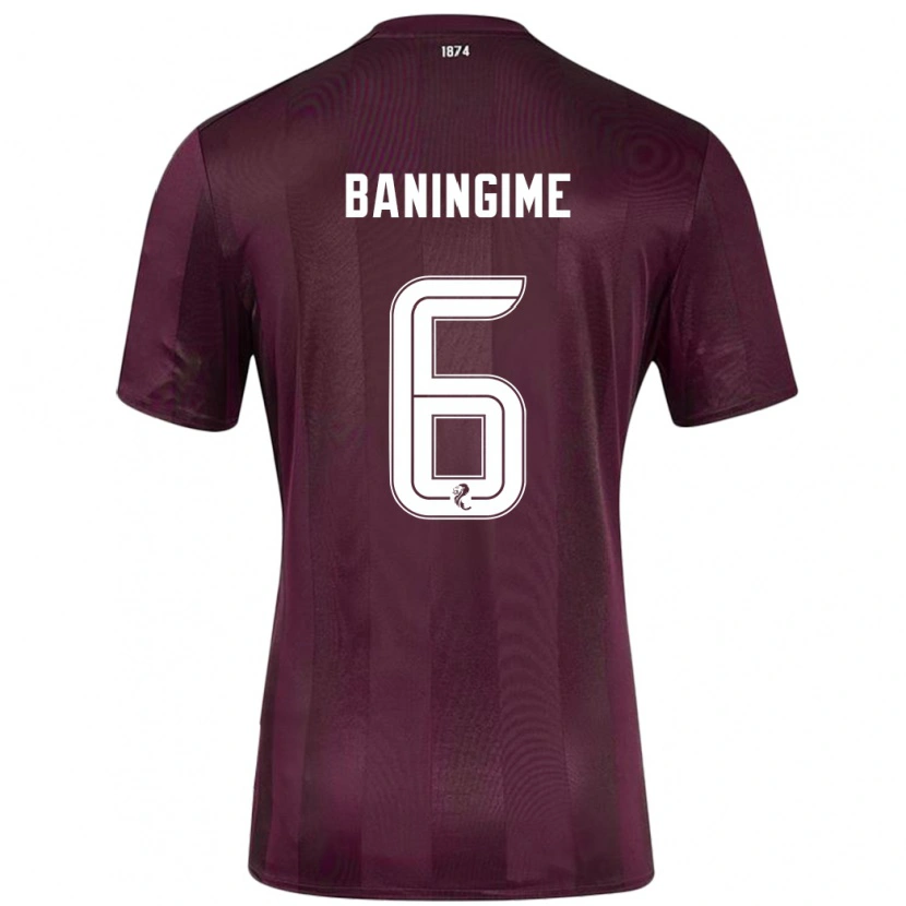 Danxen Kid Beni Baningime #6 Burgundy Home Jersey 2024/25 T-Shirt